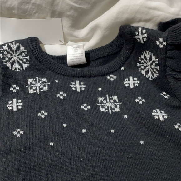 Gymboree 4t black snowflake sweater dress NWT - Picture 5 of 9